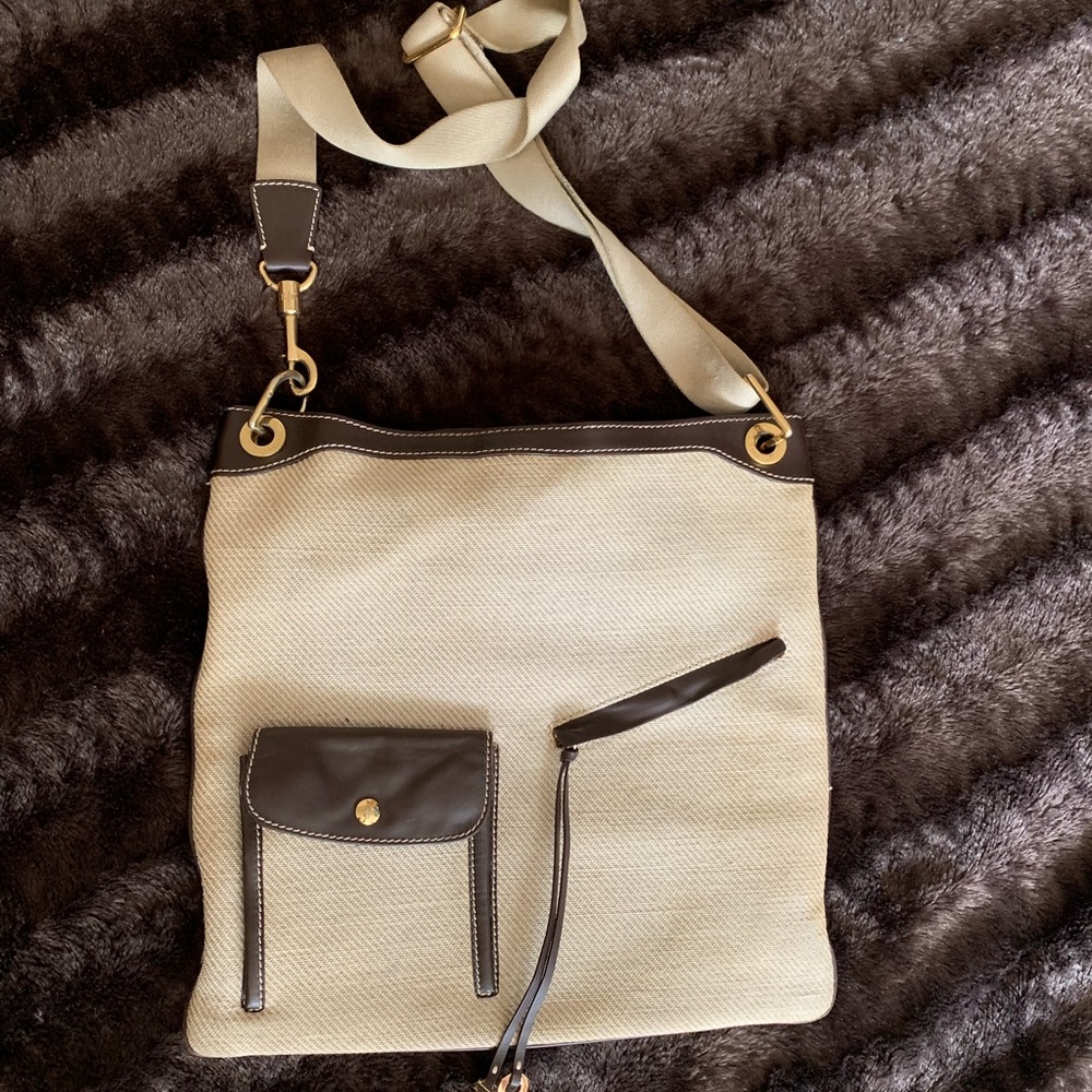 Loro Piana Linen Cross Body Purse